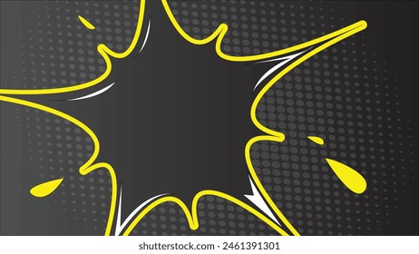 splash star with halftone Background