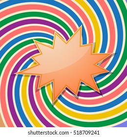 splash star on festive background