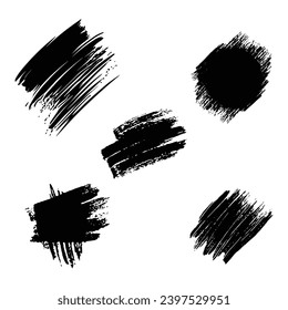 Splash strokes set vector file