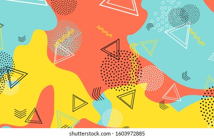 Splash Terracotta Ornament. Amber Bright Texture. Aqua Beautiful Design. Pop Art Print. Baby Blue Vector Wallpaper. 