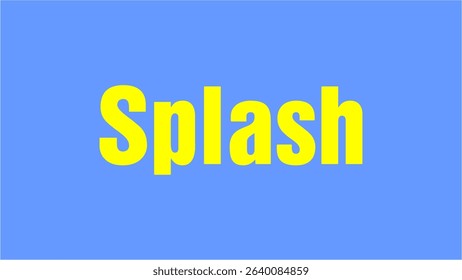 Splash Text Style Logo Vector Artworks