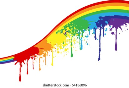 A splash of various colors - vector background