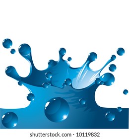 Splash. Vector.
