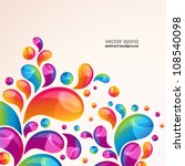 Splash vector background cover template.