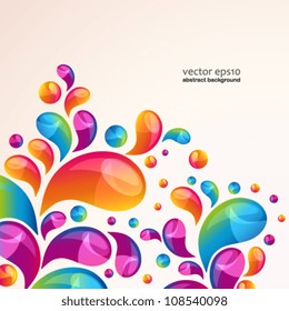 Splash vector background cover template.