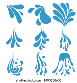 Splash vector icon. beach illustration symbol. aqua sign or logo.