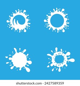 splash vector icon illustration design element template
