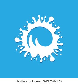 splash vector icon illustration design element template