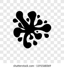 Splash vector icon isolated on transparent background, Splash transparency logo concept