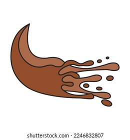 Splash vector icon.Color vector icon isolated on white background splash .