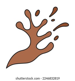Splash vector icon.Color vector icon isolated on white background splash .