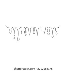 Splash vector icon.Outline vector icon isolated on white background splash .