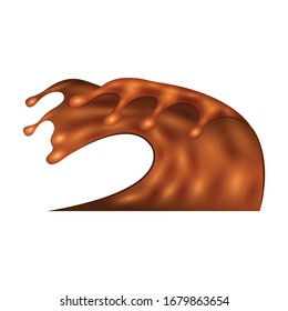 Splash vector icon.Realistic vector icon isolated on white background splash .