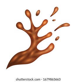 Splash vector icon.Realistic vector icon isolated on white background splash .