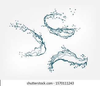 Water Splash Sketches High Res Stock Images Shutterstock