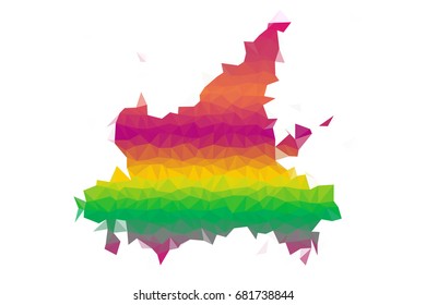 Splash vector low poly abstract background