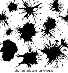 Splash vector seamless pattern, texture template for webdesign, vector illustration.