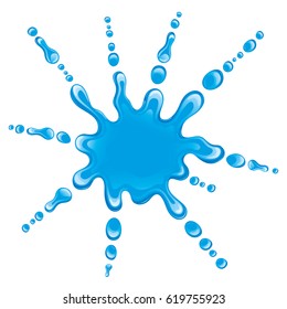 Splash of water.