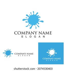 splash water blue logo and symbol
