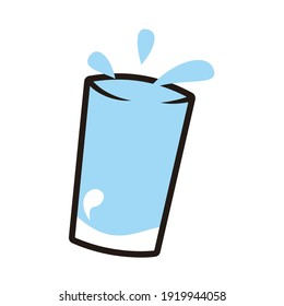 splash water drink vector design