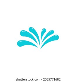 Splash water icon design template illustration