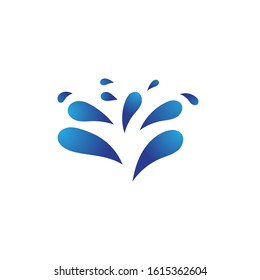 Splash Water icon vector illustration design logo
