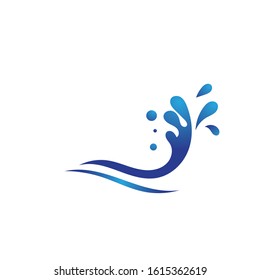 Splash Water icon vector illustration design logo