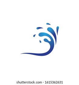Splash Water icon vector illustration design logo