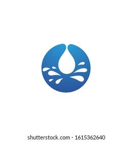 Splash Water icon vector illustration design logo