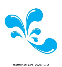 splash water icon vector illustration sign 