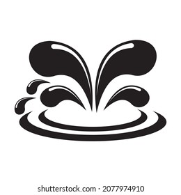 splash water icon vector illustration sign 