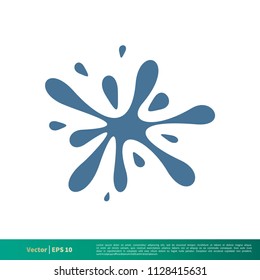 Splash Water Icon Vector Logo Template Illustration Design. Vector EPS 10.