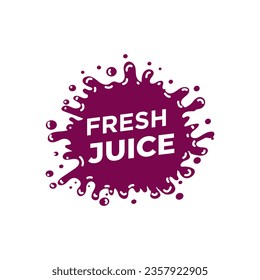 splash water logo for juice and others, vector