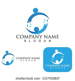 Splash water logo and symbol vector