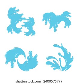 splash water logo vector icon illustration design with a unique liquid splash concept for your business