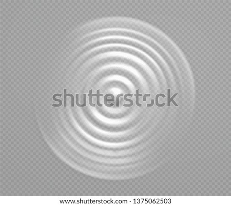 Splash water or milk, wave from drop. Pulsating circular vortex of liquid, top view.