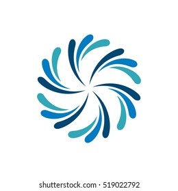 Splash Water Ornamental Flower vector template Illustration Design. Vector EPS 10.