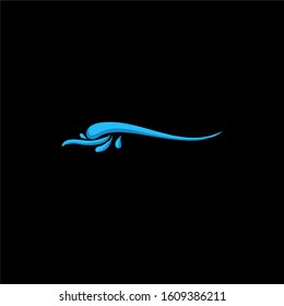 splash water simple logo art