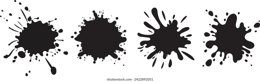 splash water vector isolated. illustration of water splash shape. liquid. dirty