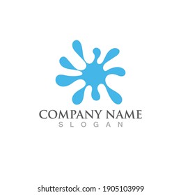 Splash water vector logo image