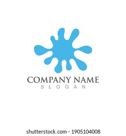 Splash water vector logo image