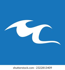 Splash water wave beach logo and symbol vector