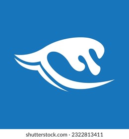 Splash Water wave Beach Logo und Symbol, Vektorgrafik