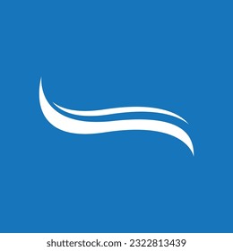 Splash water wave beach logo and symbol vector