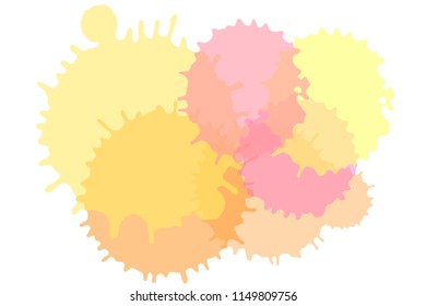 Splash watercolor background. Template for designs. Vector illustration