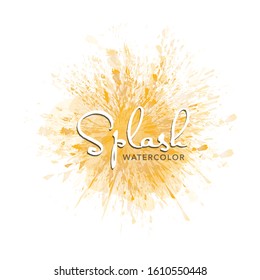 splash watercolor vector background template 