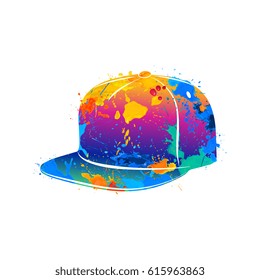 splash of watercolors baseball cap