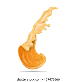 splash wave orange