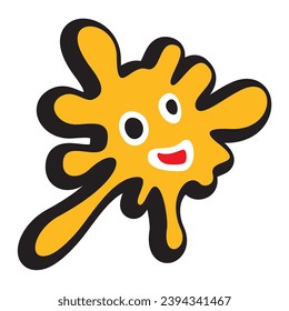Splash Weird Face V102 Patch Streetwear, Urban, Luxury, Modern Design Patch Commercial Use