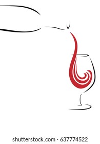 Splash of Wine, abstract